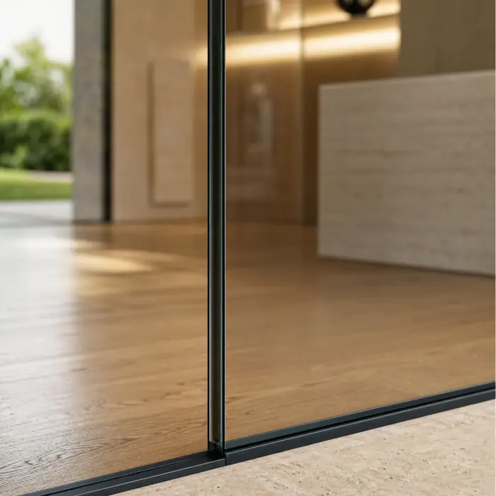 Clear toughened glass macro