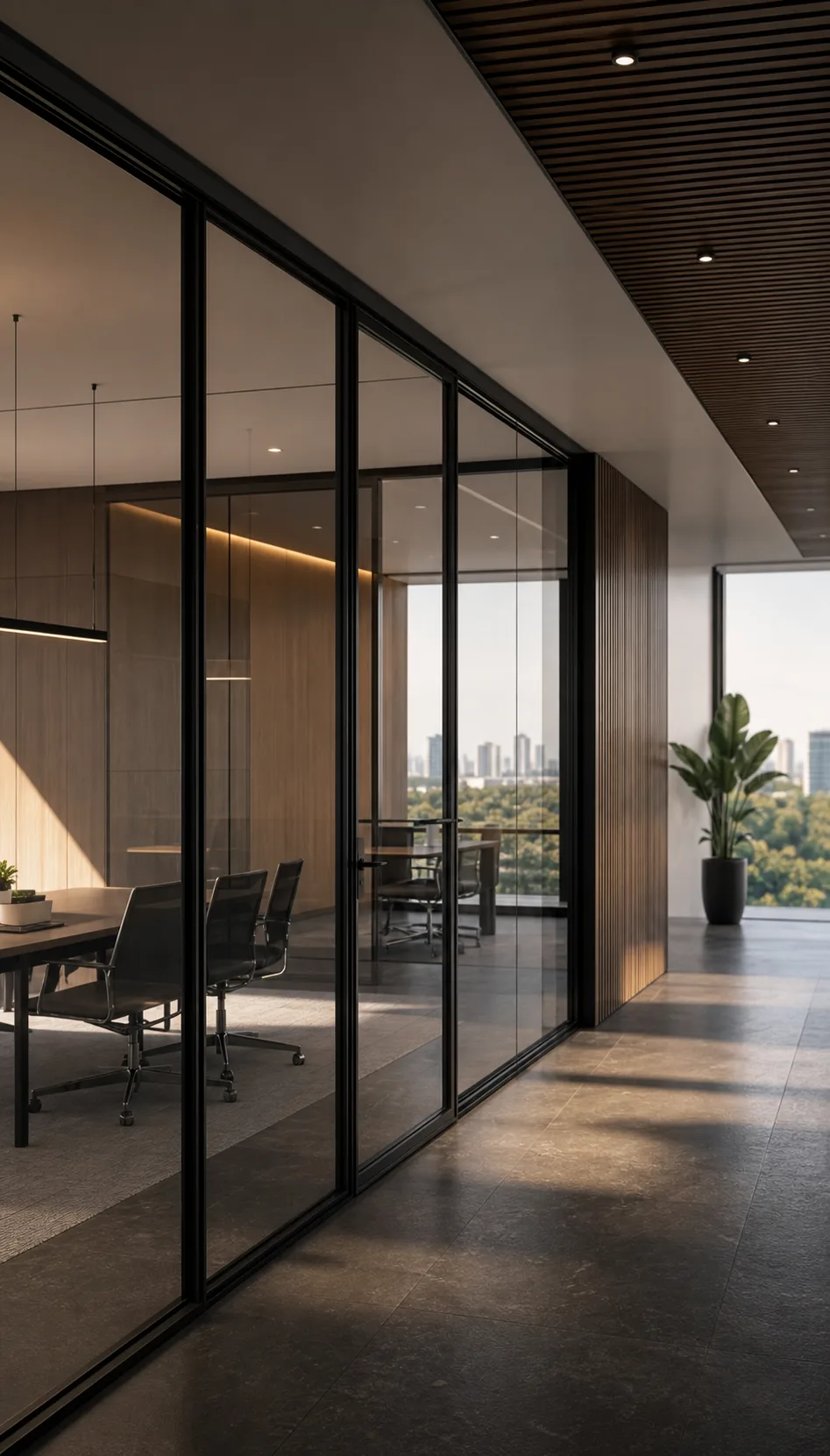 Synchronized Sliding - meeting room
