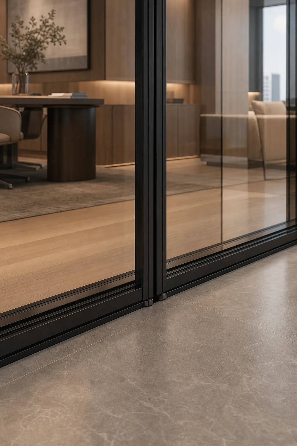 STRONG, 120 kg per frame, in 8 and 10 mm safety glass.